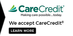Banner that states We Accept CareCredit